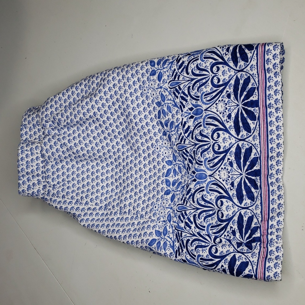 Tommy Bahama Havana Baroque Linen Cotton Swing Mini Skirt Size S Bohemian Beach - Picture 3 of 13